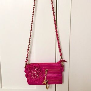 Hot pink crossbody purse